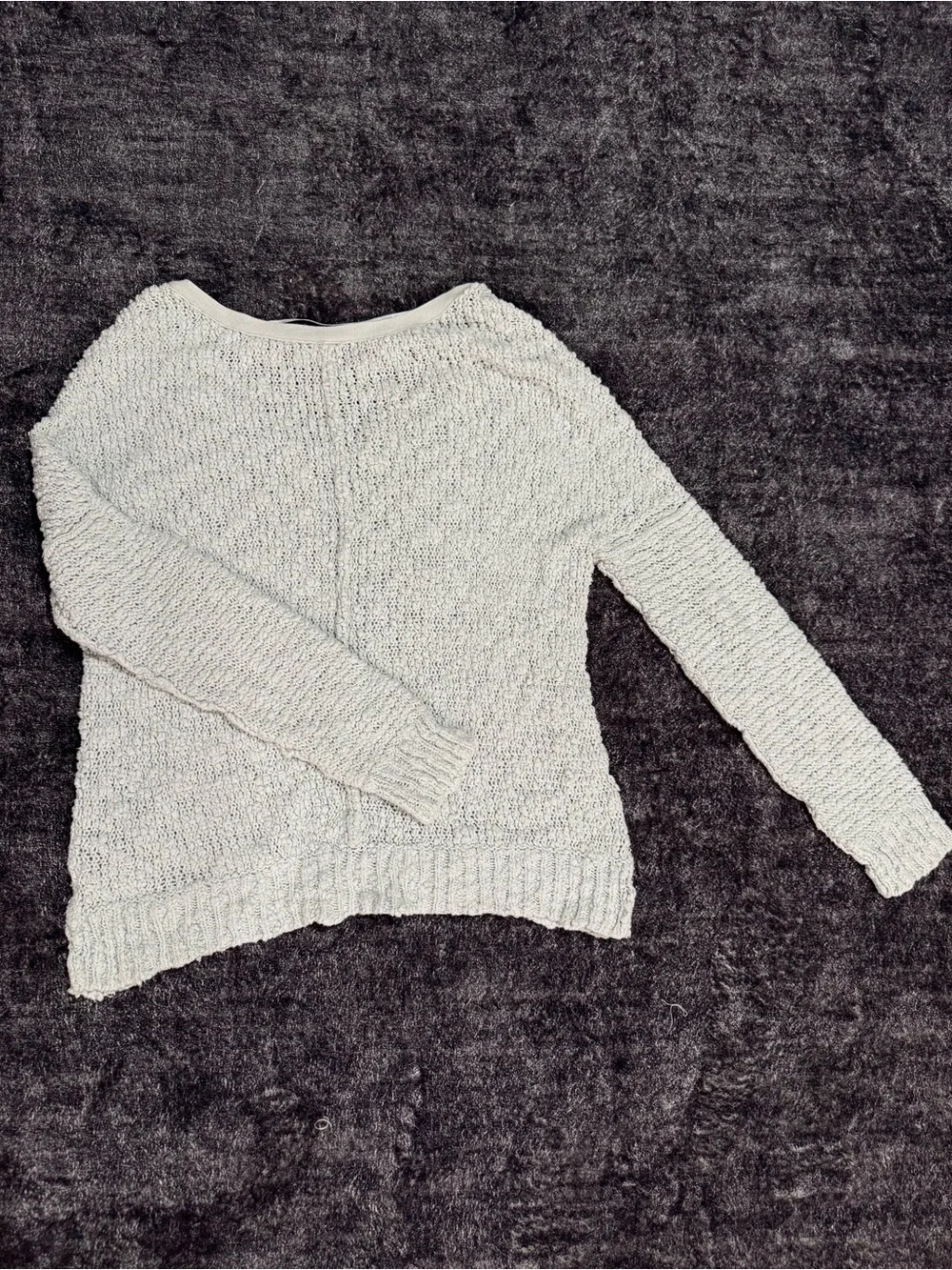 Free People Soft Mint V-Neck Knit Sweater